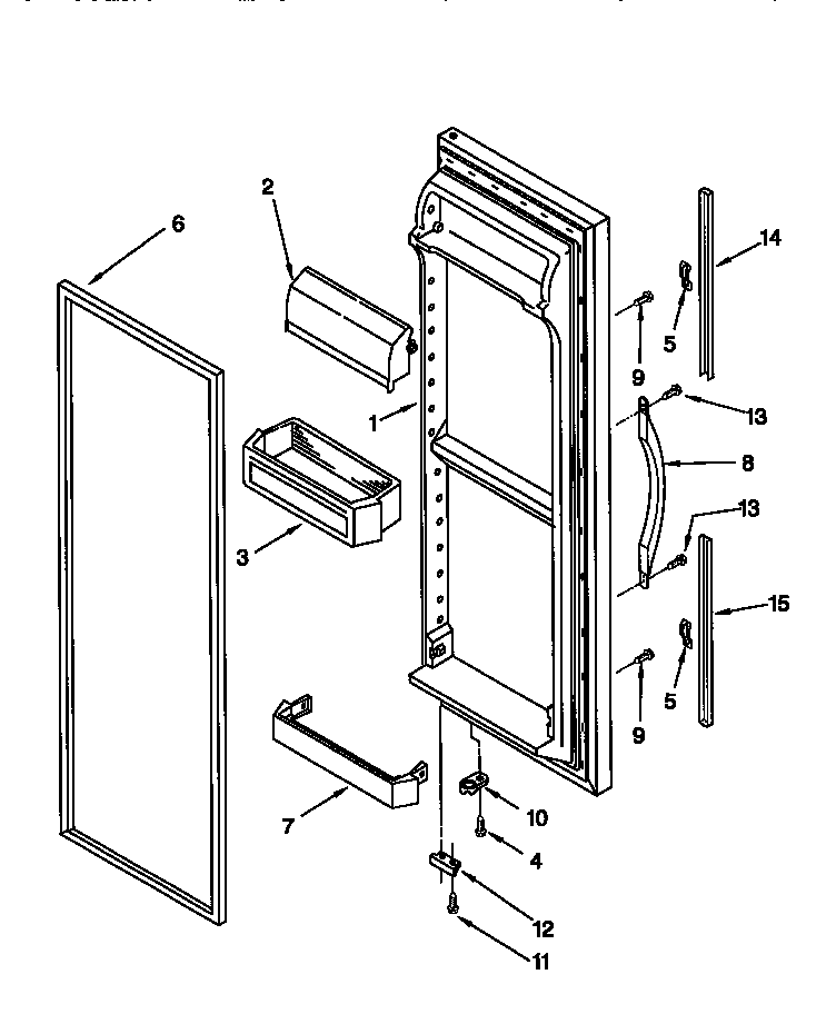 Refrigerator door