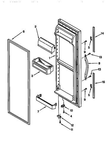 Refrigerator door