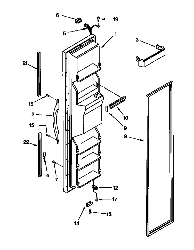Freezer door
