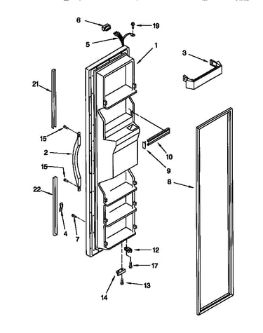Freezer door