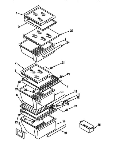 Refrigerator shelf