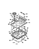 30" gas counter unit