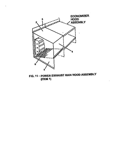 Power exhaust rain hood