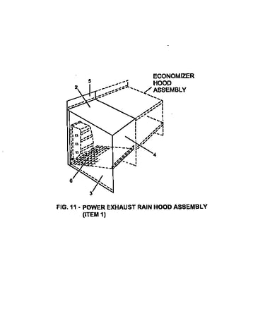 Power exhaust rain hood