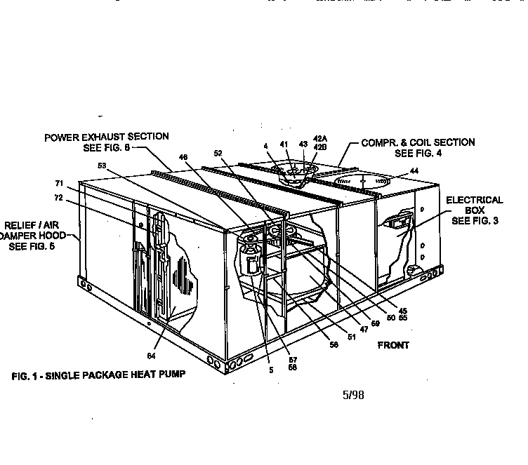 Single package heat pump