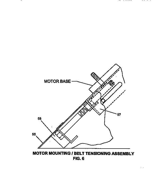 Motor mounting/belt tension