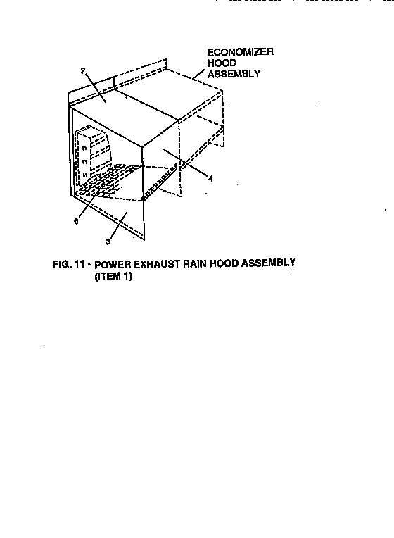 Power exhaust rain hood