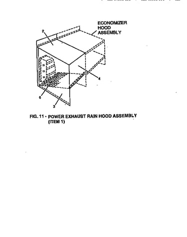Power exhaust rain hood