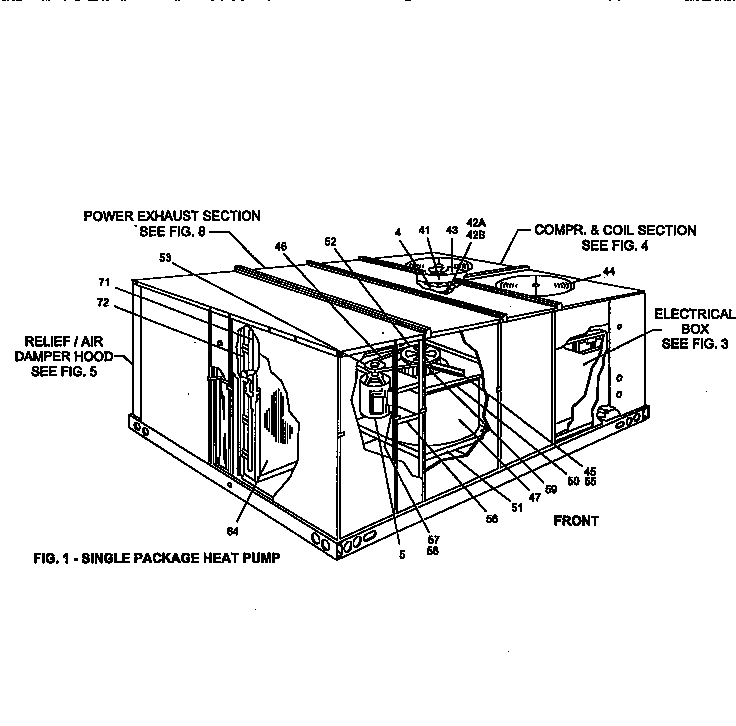 Single package heat pump