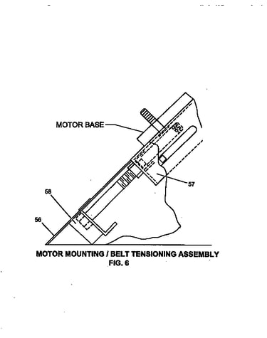 Motor mounting/belt tension
