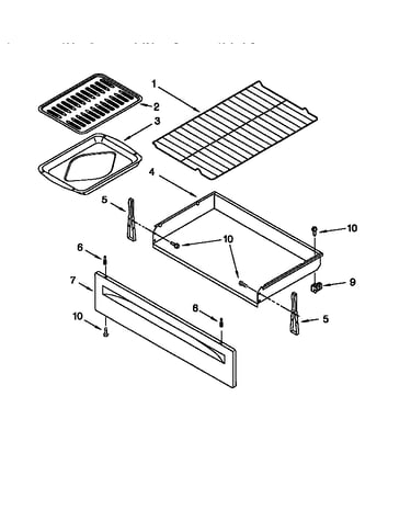 Drawer and broiler
