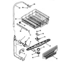 Kenmore 66515705890 upper dishrack and water feed diagram