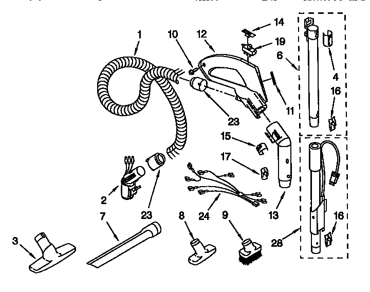 Hose and attachment