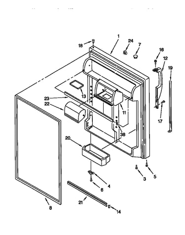 Refrigerator door