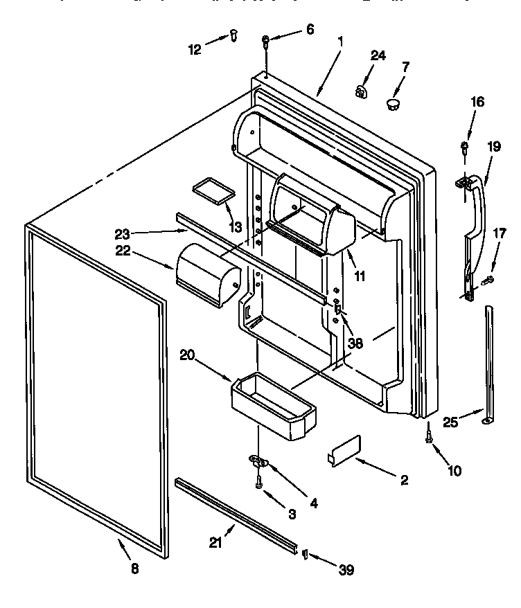 Refrigerator door