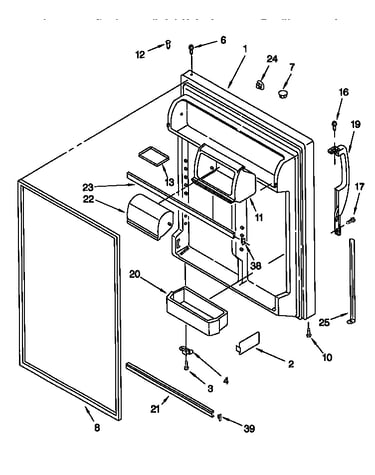 Refrigerator door