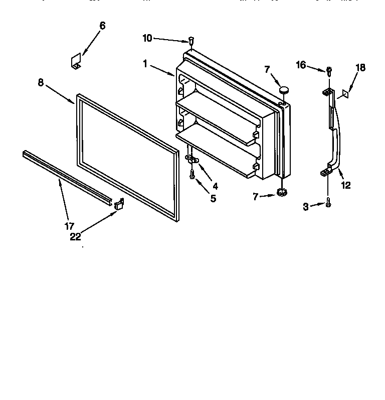 Freezer door