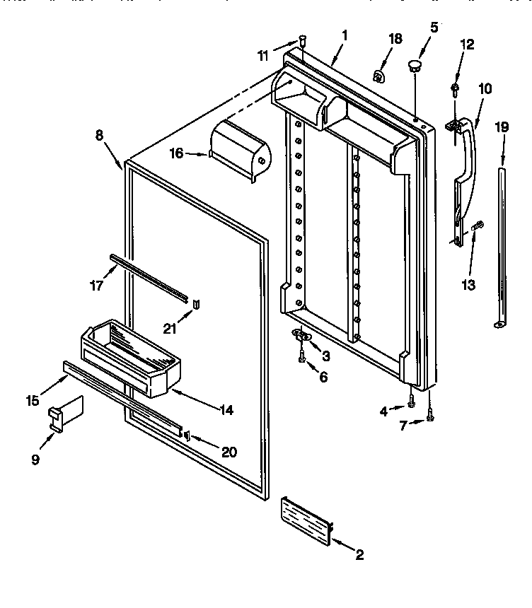 Refrigerator door
