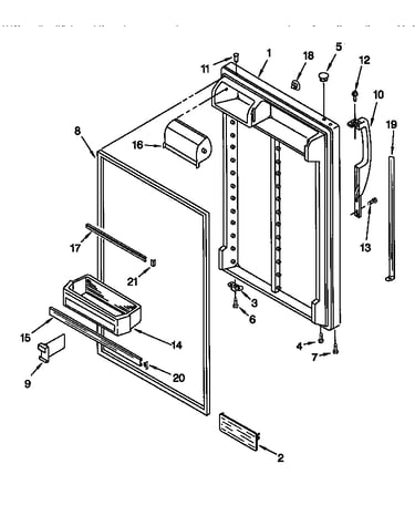 Refrigerator door