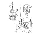Kenmore 1102870090 agitator, basket and tub diagram