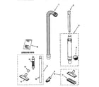 Kenmore 11638912890 hose and attachment diagram