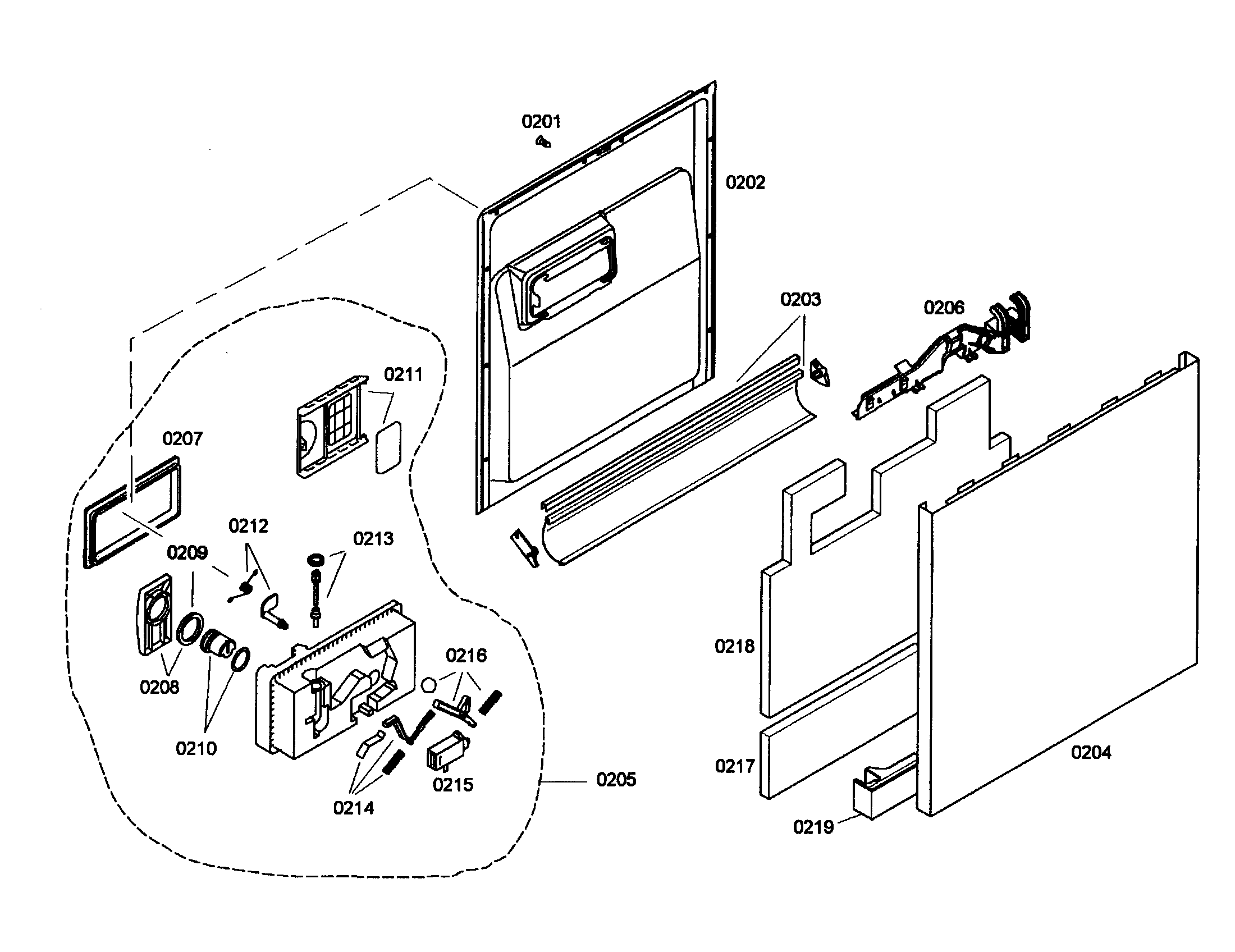 Door/dispenser