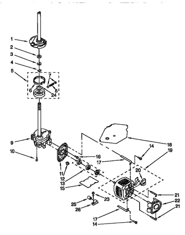 Motor and pump