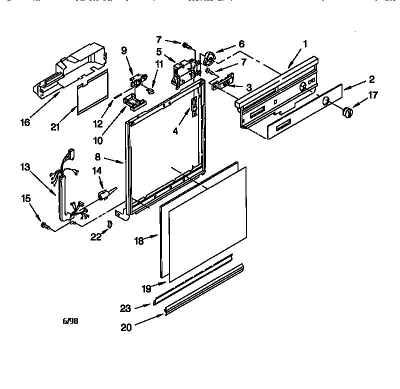 Frame and console