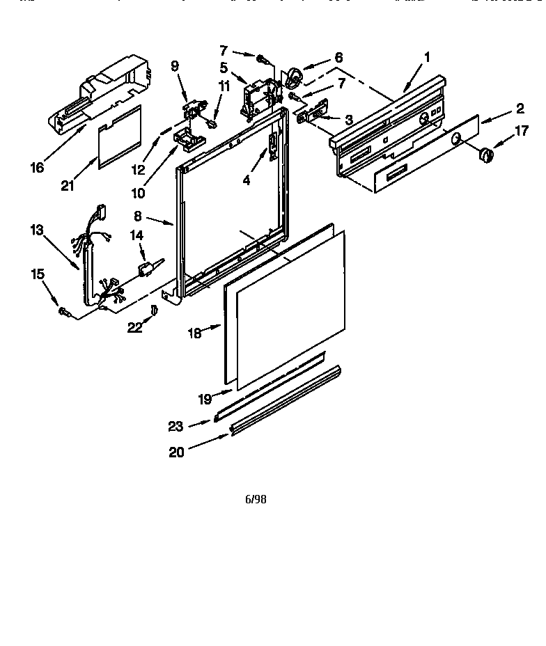 Frame and console