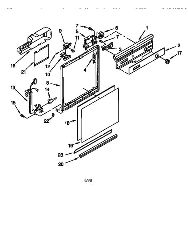 Frame and console