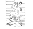 Eureka 7891BTX nozzle and motor assembly diagram