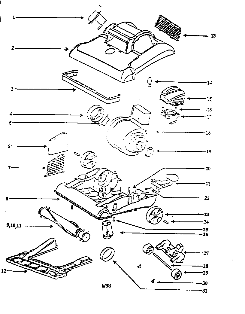 Nozzle and motor assembly