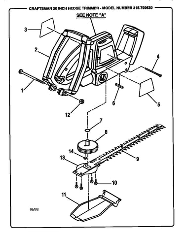 Handle and blade