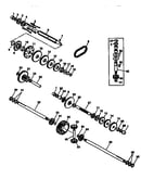 Transaxle shafts and gears
