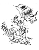 Hood, frame, instrument panel