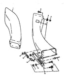 Double bag grass chute