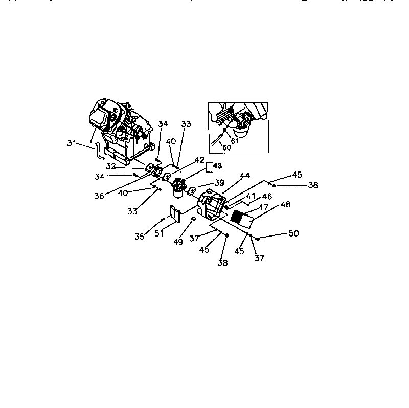 Carburetor,air cleaner,oil switch