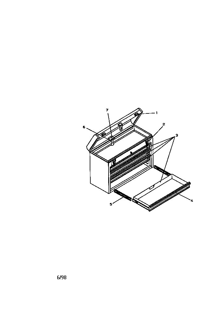4 drawer portable chest
