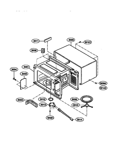 Oven cavity parts