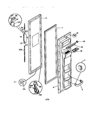 Freezer door