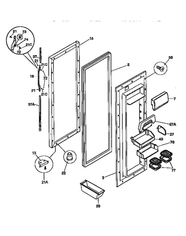 Fresh food door
