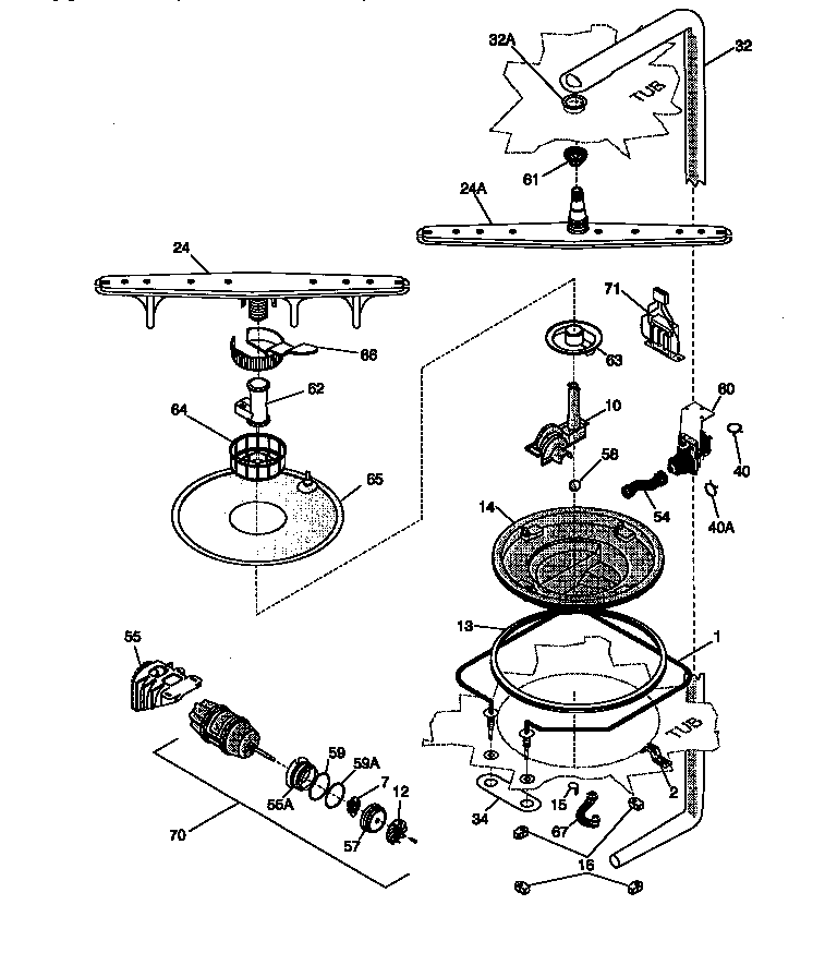 Motor and pump