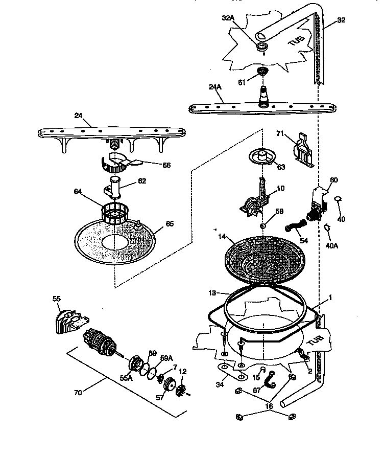Motor and pump