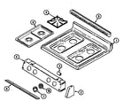 Maytag MGR5730ADL top assembly diagram