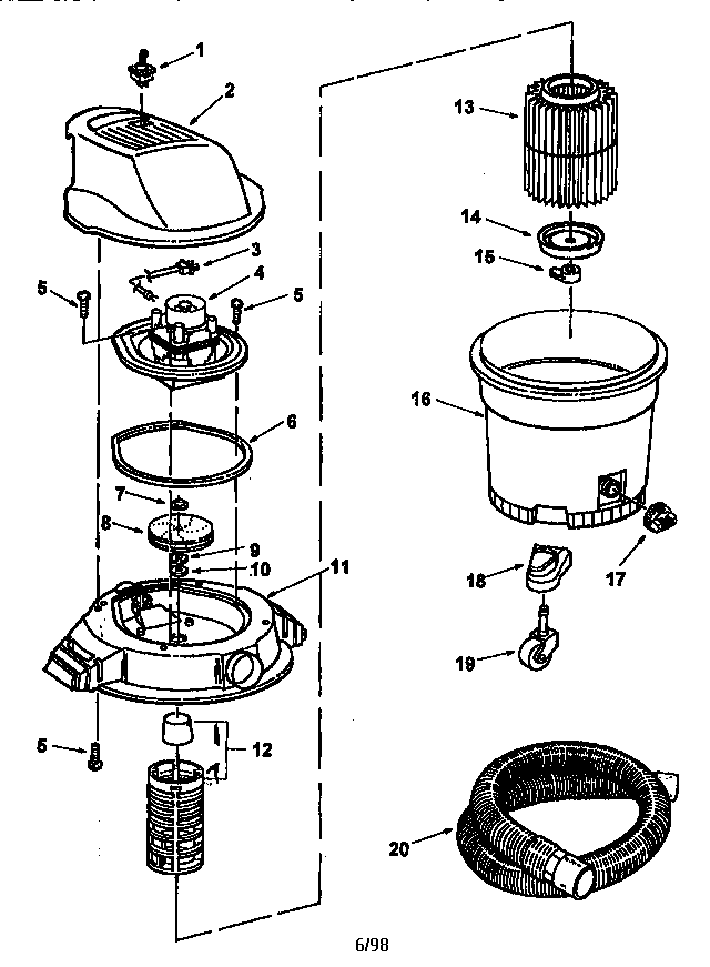 12 GALLON WET/DRY VAC 113.177600