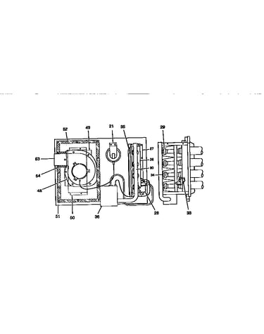 Gas heat section