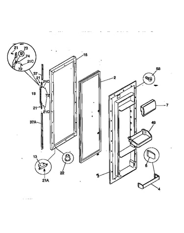 Refrigerator door