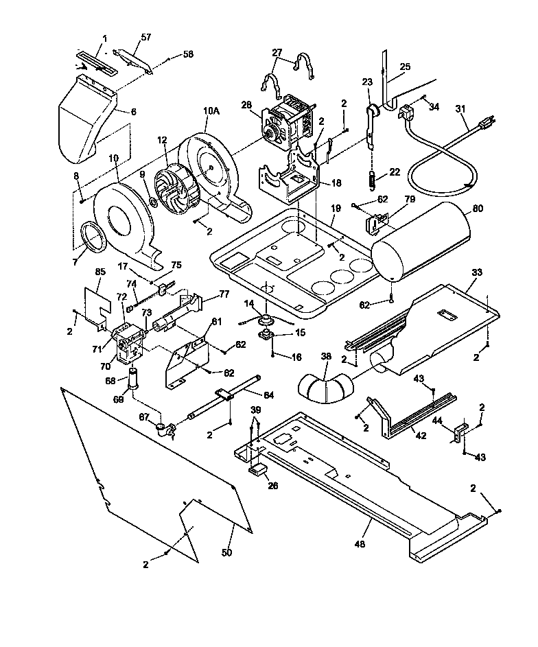 Blower and base