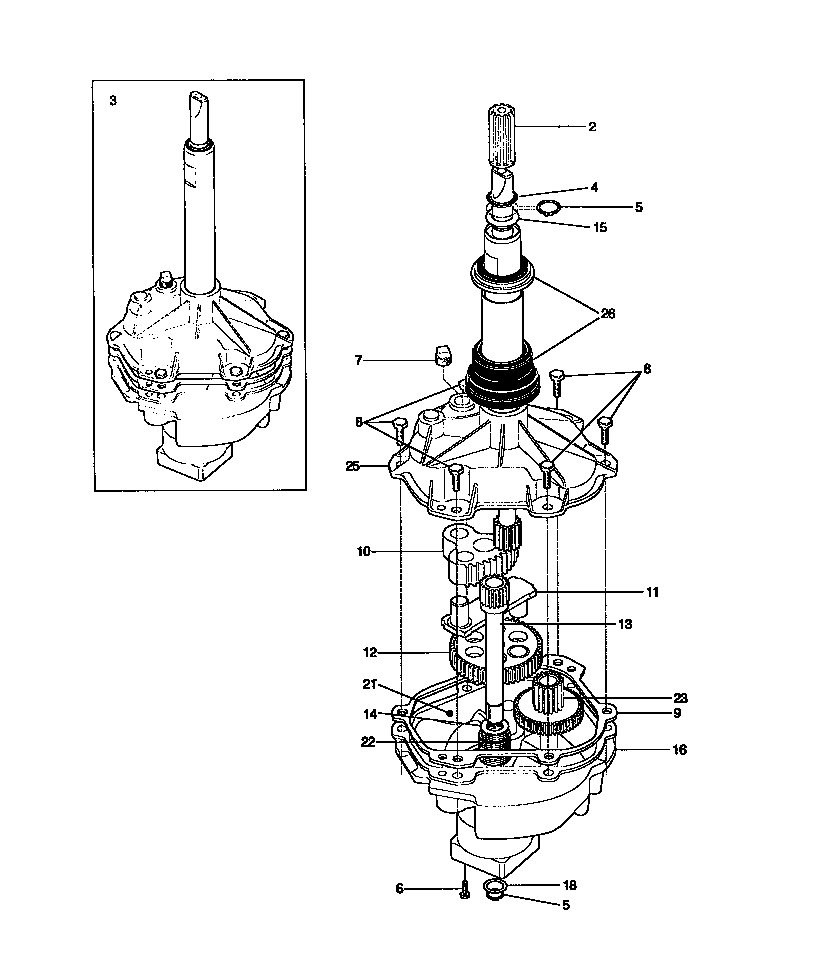 Gearcase/transmission
