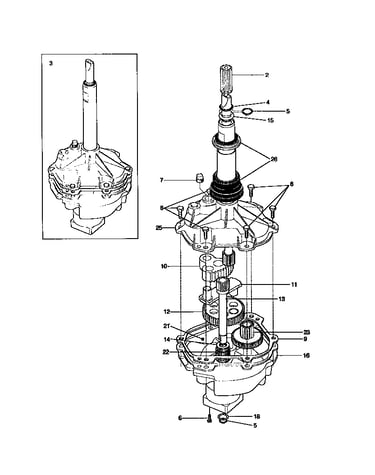 Gearcase/transmission